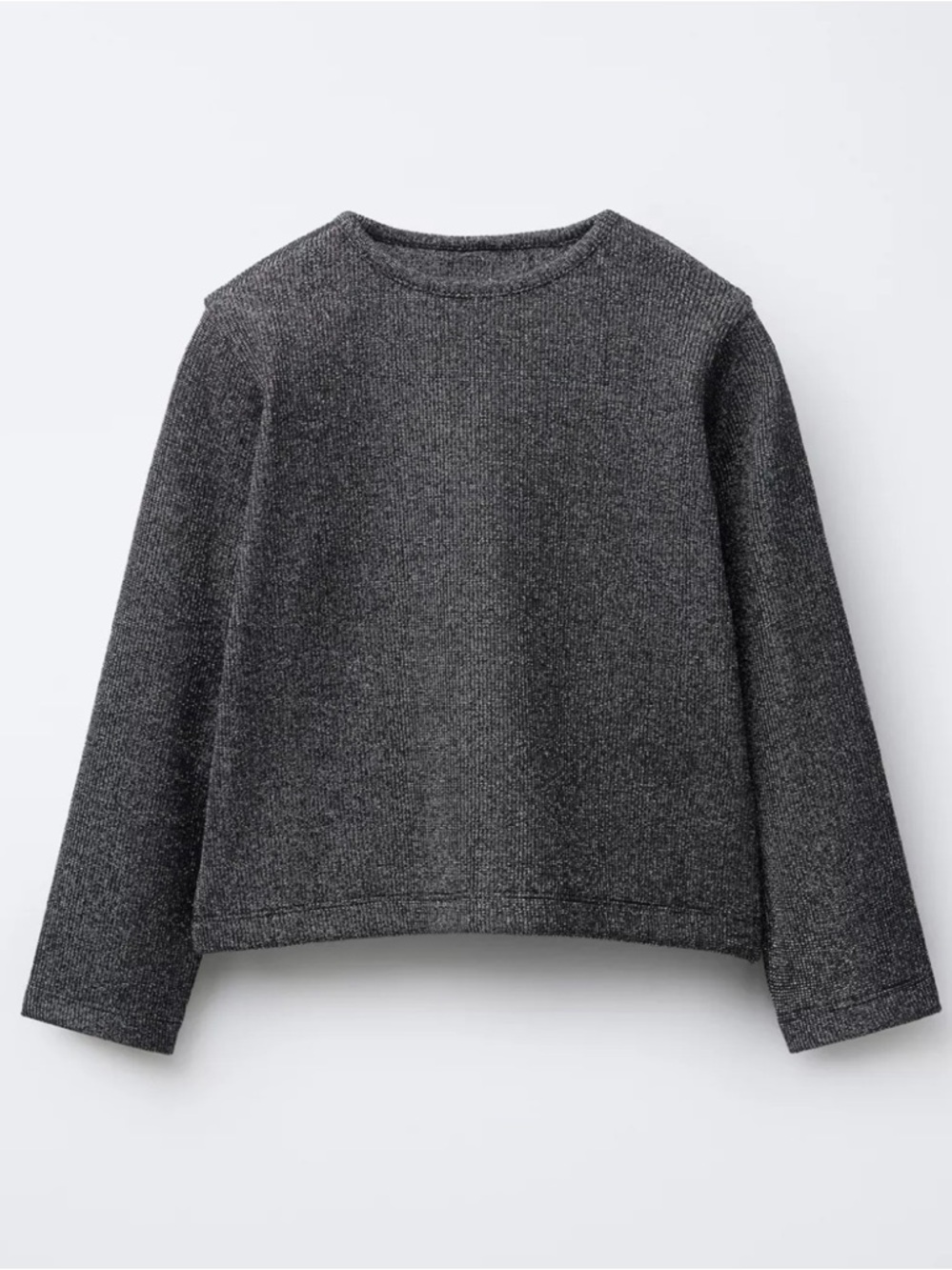ZARA SPARKLY RIBBED T-SHIRT